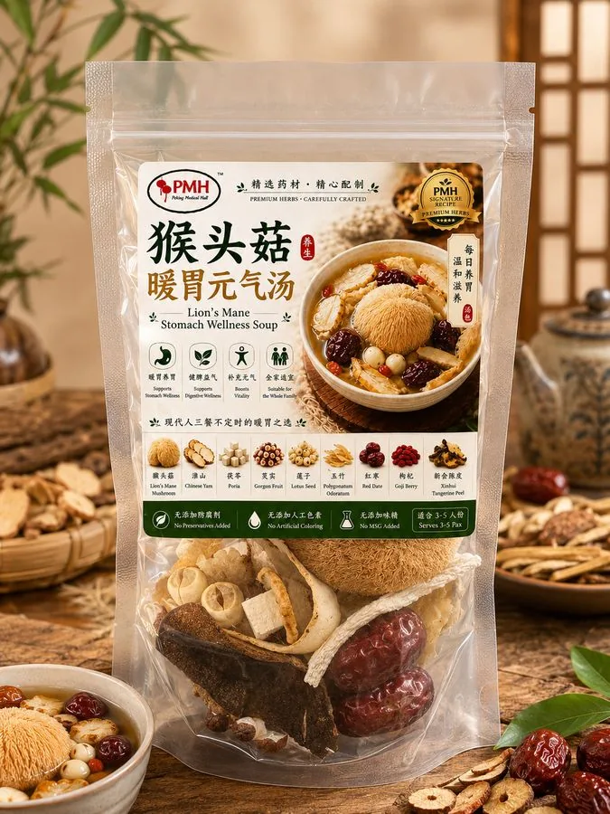 PMH 猴头菇暖胃元气汤 产品包装